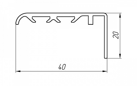 Алюминиевый профиль для систем кондиционирования и вентиляции АТ-2749