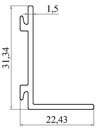 Алюминиевый профиль по индивидуальным чертежам заказчиков АТ-8178