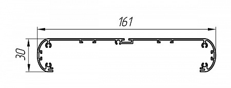 Алюминиевый профиль для кабель-каналов и световых коробов АТ-4594