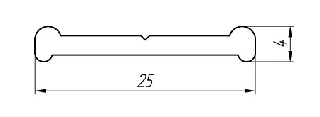 Алюминиевый профиль для порогов АТ-2966