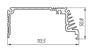 Aluminiumprofil für Kabelkanäle und Leuchtkästen AT-4163