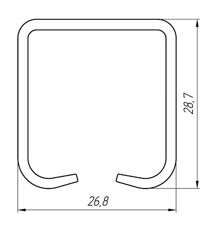 Алюминиевый профиль для вентилируемых фасадов АТ-5951