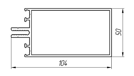 Алюминиевый профиль для остекления балконов, лоджий, витражей АТ-6840