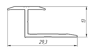 Aluminum profile for edging and docking AT-2719