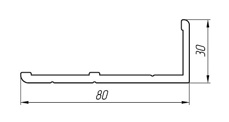 Алюминиевый профиль для дверей и офисных перегородок АТ-3031