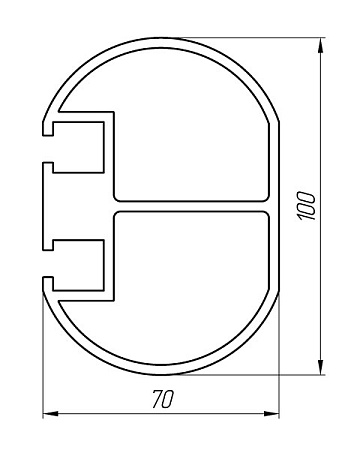 Алюминиевый профиль по индивидуальным чертежам заказчиков АТ-3238