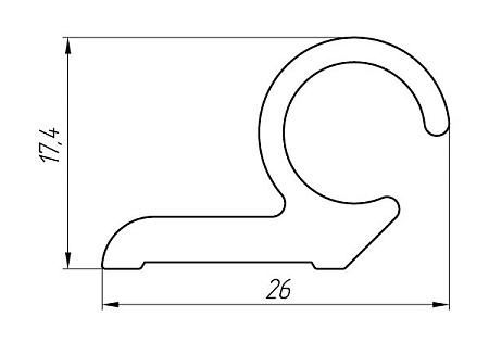 Алюминиевый профиль по индивидуальным чертежам заказчиков АТ-3195