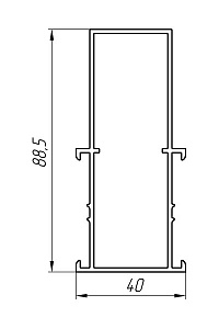 Алюминиевый профиль для остекления балконов, лоджий, витражей АТ-2497