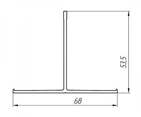 Алюминиевый профиль для вентилируемых фасадов АТ-1181