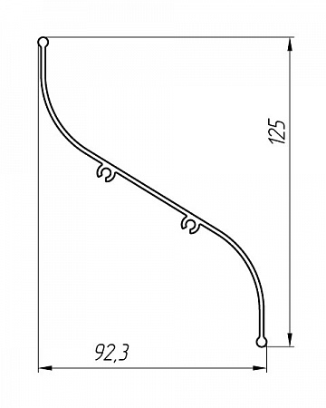 Алюминиевый профиль для систем кондиционирования и вентиляции АТ-2573