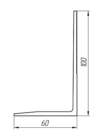 Алюминиевый профиль для вентилируемых фасадов АТ-7008