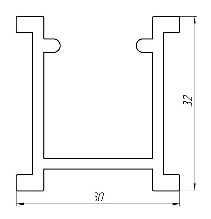 Алюминиевый профиль по индивидуальным чертежам заказчиков АТ-3272