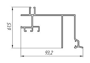 Алюминиевый профиль для строительства теплиц АТ-3257