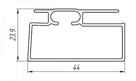 Алюминиевый профиль для строительства теплиц АТ-3621
