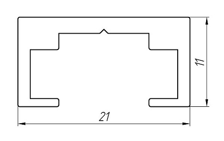 Алюминиевый профиль по индивидуальным чертежам заказчиков АТ-3212
