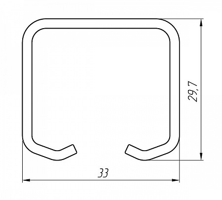 Алюминиевый профиль для мебели АТ-3291