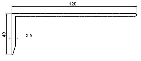 Алюминиевый профиль для вентилируемых фасадов АТ-7615