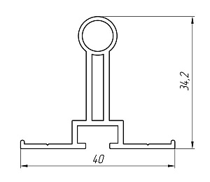 Алюминиевый профиль для строительства теплиц АТ-3232