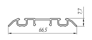 Алюминиевый профиль для шкафов-купе АТ-2677