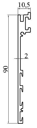 Алюминиевый профиль по индивидуальным чертежам заказчиков АТ-8179