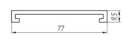 Алюминиевый профиль для вентилируемых фасадов АТ-6684