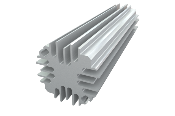 Aluminum profile for cooling radiators