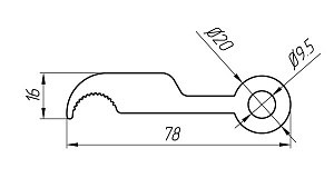 Алюминиевый профиль электротехнического назначения АТ-2365
