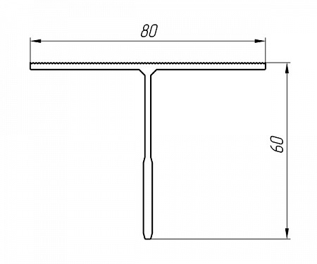 Aluminum profile for ventilated facades AT-2254