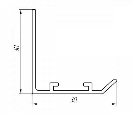 Aluminum profile for air conditioning and ventilation systems AT-2995