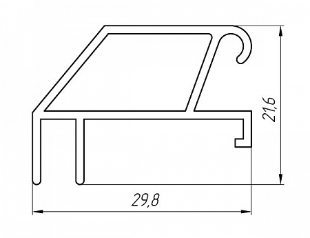 Алюминиевый профиль для строительства теплиц АТ-117