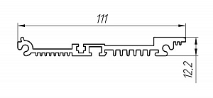 Алюминиевый профиль для радиаторов охлаждения АТ-4164