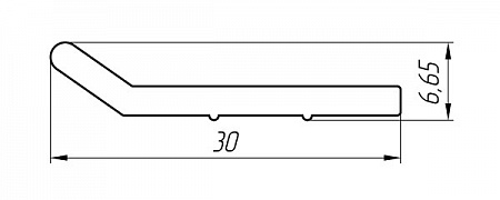 Алюминиевый профиль для порогов АТ-1005