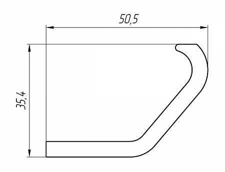 Aluminum profile for auto and wagon construction AT-1829