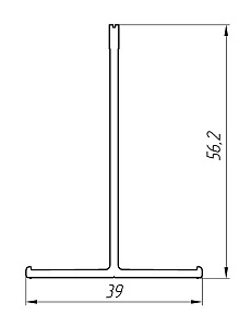Алюминиевый профиль для вентилируемых фасадов АТ-2023