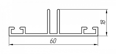 Алюминиевый профиль для строительства теплиц АТ-2947