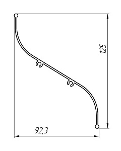 Алюминиевый профиль для систем кондиционирования и вентиляции АТ-2573