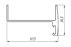Aluminum profile of the drainage system AT-4803