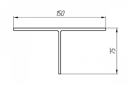 Алюминиевый профиль для вентилируемых фасадов АТ-2255