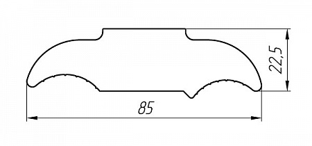 Aluminum profile for electrical purposes AT-2843