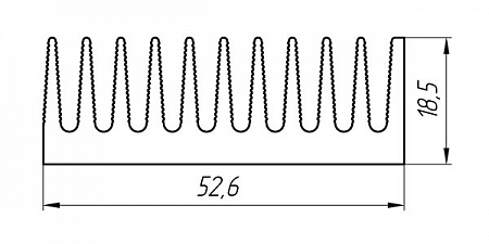 Aluminum profile for cooling radiators AT-1108