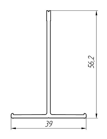 Aluminum profile for ventilated facades AT-2023