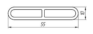 Aluminum profile according to individual customer drawings AT-039