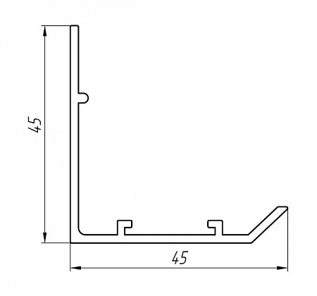 Aluminum profile for air conditioning and ventilation systems AT-2994