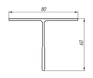 Алюминиевый профиль для вентилируемых фасадов АТ-2254