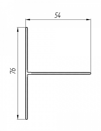 Aluminum profile for ventilated facades AT-2195