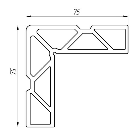 Aluminum profile for mortgages AT-2447