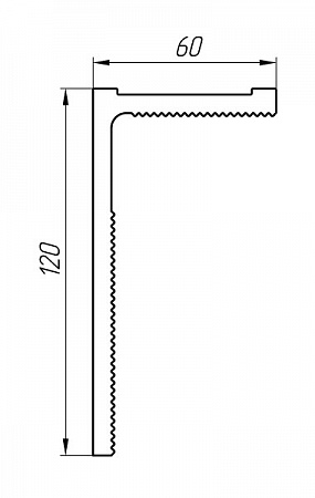 Алюминиевый профиль для вентилируемых фасадов АТ-2192