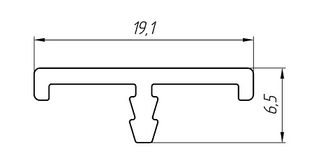 Aluminum profile for edging and docking AT-2252