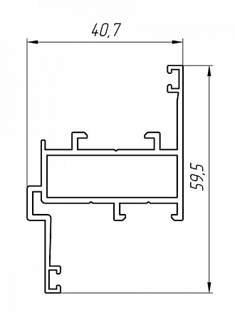 Алюминиевый профиль для остекления балконов, лоджий, витражей АТ-2581