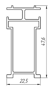 Алюминиевый профиль для строительства теплиц АТ-101